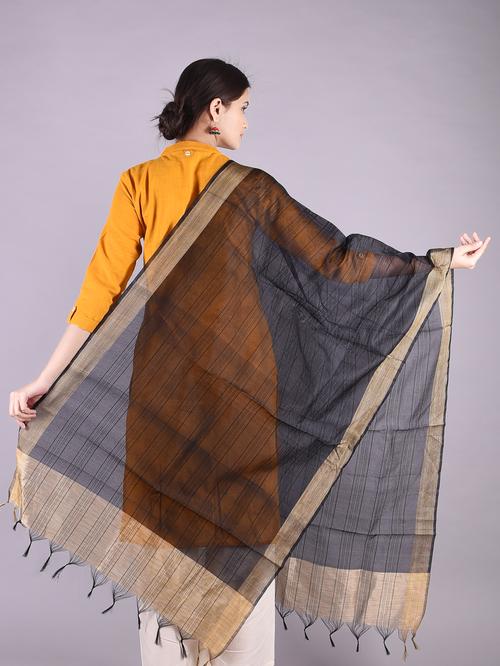 jaquard dupatta - 17824355 - Very Small Image - 1