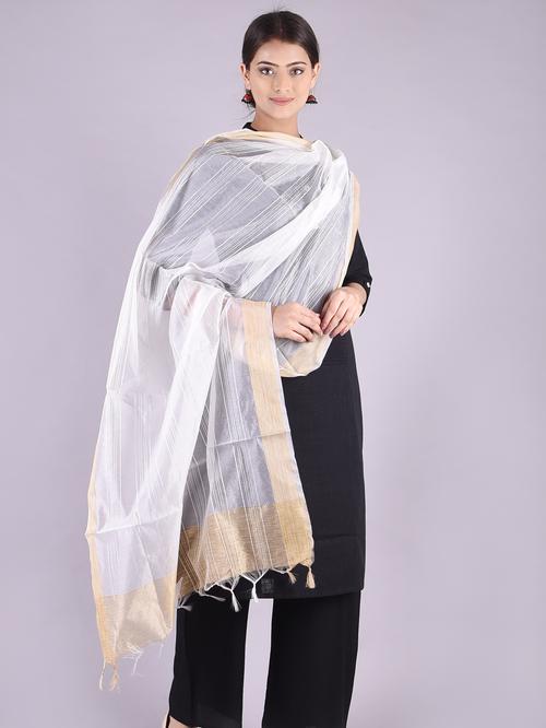 jaquard dupatta - 17824365 - Very Small Image - 1