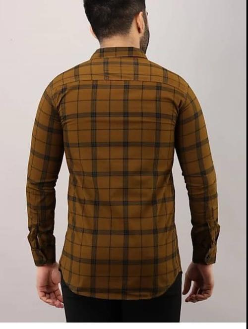 brown cotton shirt - 17825278 - Very Small Image - 1