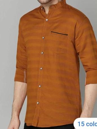 brown cotton shirt - 17825308 - Very Small Image - 1