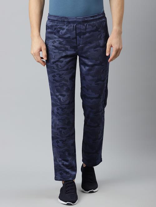 navy blue camouflage full length track pant - 17825426 - Very Small Image - 1