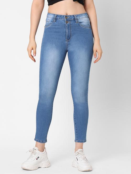 mid rise stone washed jean - 17827085 - Very Small Image - 1