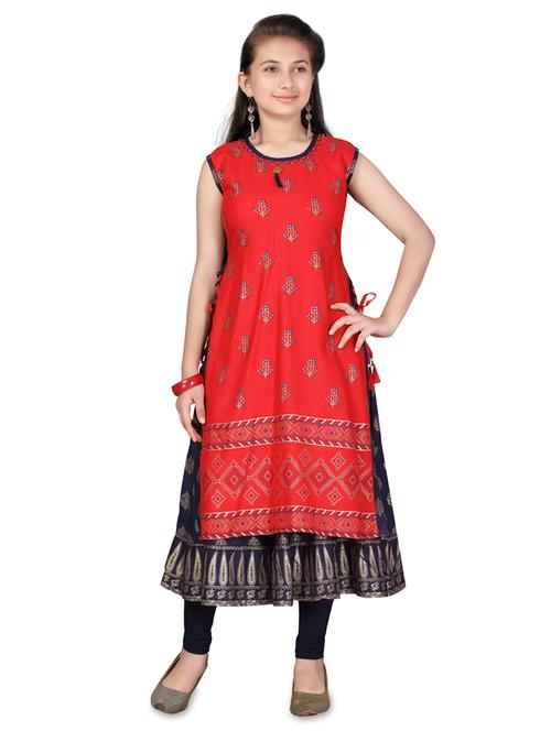 red printed suit set - 17827337 - Very Small Image - 1