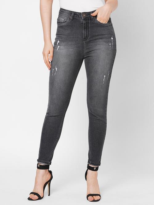 high rise stone washed jean - 17827377 - Very Small Image - 1