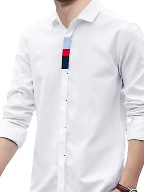 white cotton casual shirt - 17828544 - Very Small Image - 1