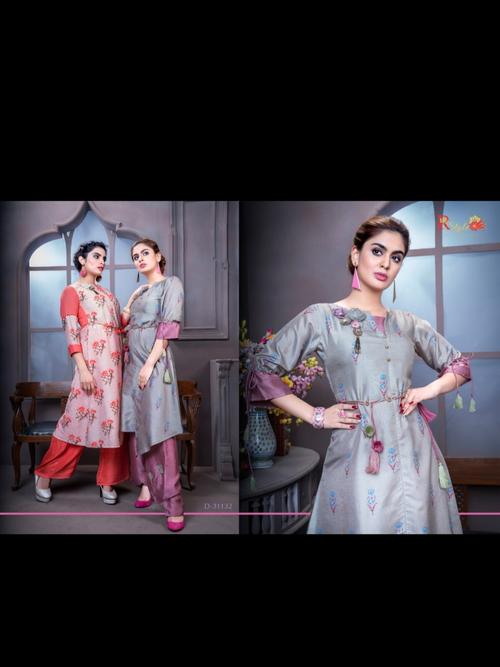 maslin 2pc suit multi color flower - 17828604 - Very Small Image - 1