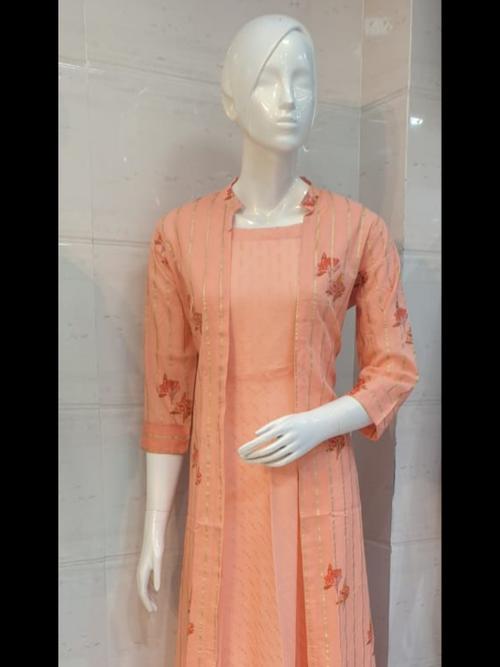 cotton dress orange color - 17828635 - Very Small Image - 1