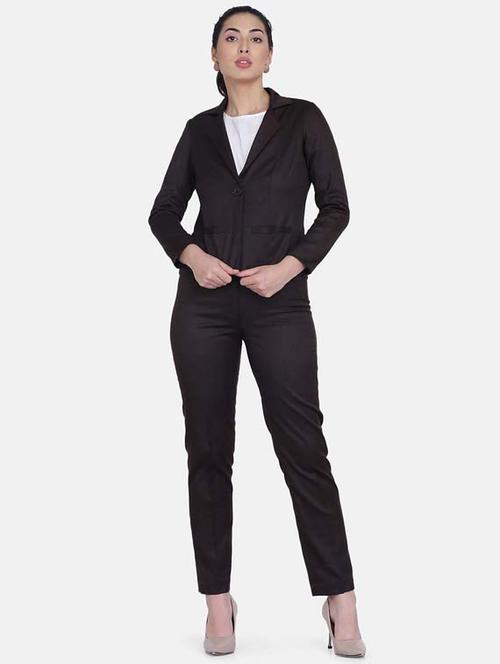 lapel neck blazer & trouser set - 17828964 - Very Small Image - 1