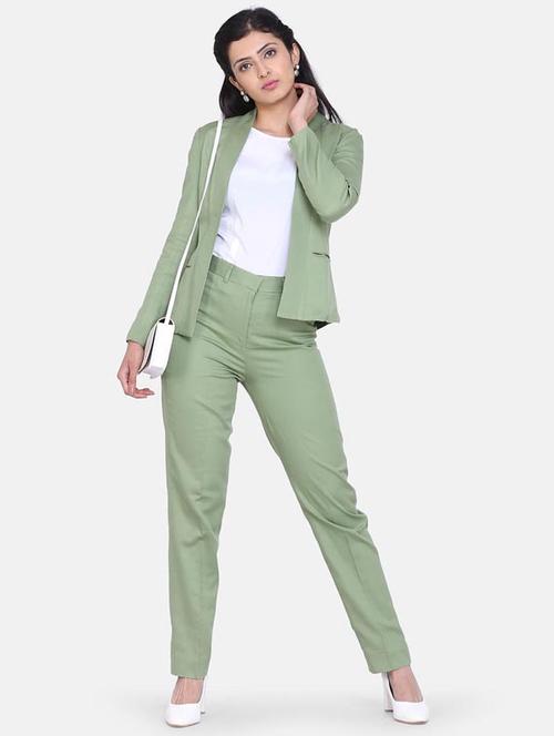 lapel neck blazer & trouser set - 17828976 - Very Small Image - 1