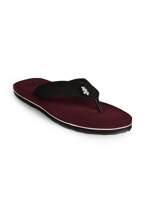 maroon rubber toe separator flip flops - 17830264 - Very Small Image - 1