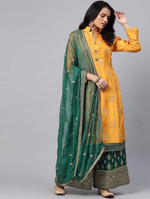 embroidered unstitched suit set - 17832106 - Very Small Image - 1