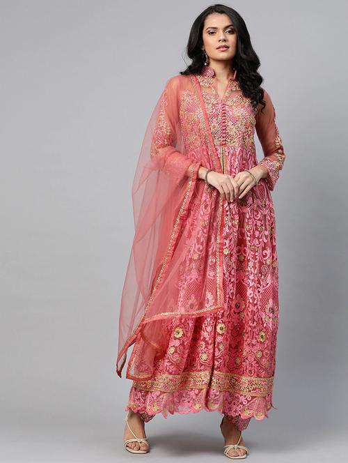 embroidered unstitched suit set - 17832129 - Very Small Image - 1