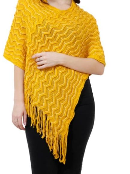 yellow wool stole - 17832903 - Very Small Image - 1
