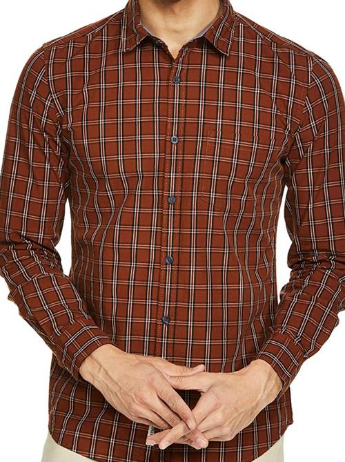 red cotton casual shirt - 17833055 - Very Small Image - 1
