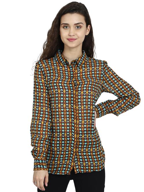 long sleeved printed shirt - 17833226 - Very Small Image - 1