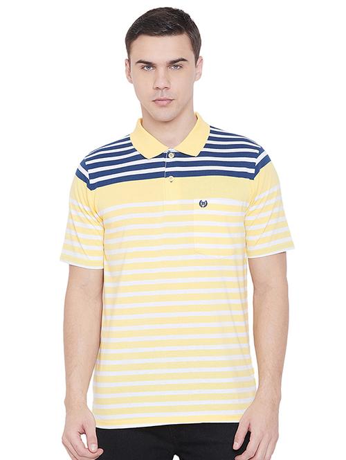 yellow striped polo t-shirt - 17833699 - Very Small Image - 1