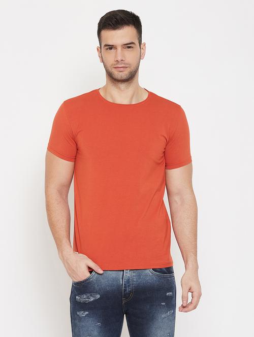 orange solid t-shirt - 17834255 - Very Small Image - 1