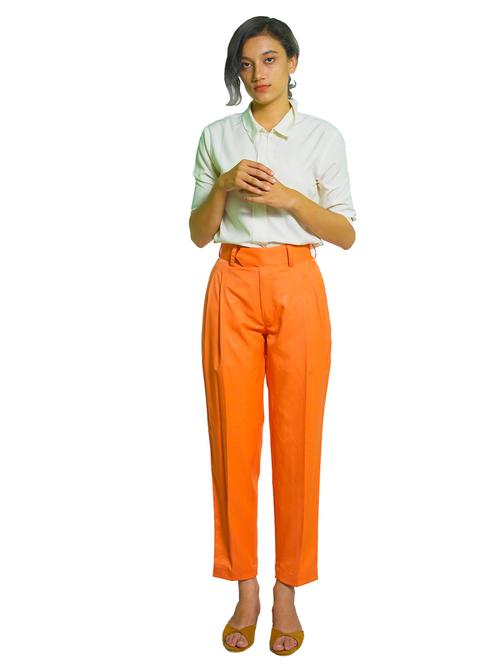 product details black solid high-rise pants, - 17834266 - Very Small Image - 1