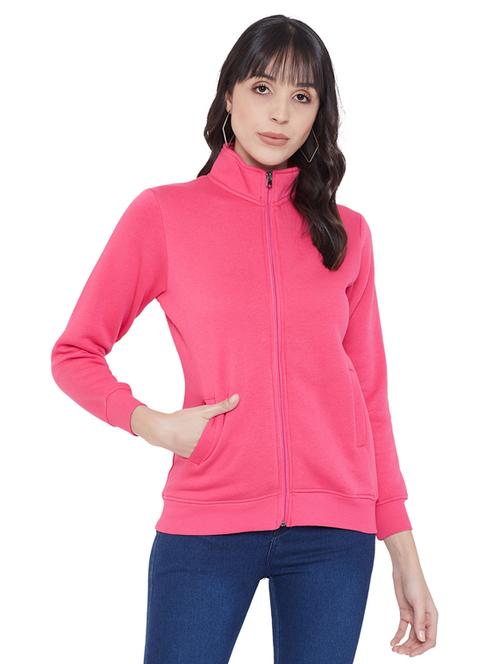 stand collar solid sweatshirt - 17834402 - Very Small Image - 1