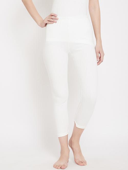white solid bottoms thermals & inner wear - 17834415 - Very Small Image - 1