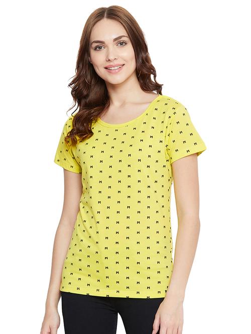 round neck printed tee - 17834423 - Very Small Image - 1