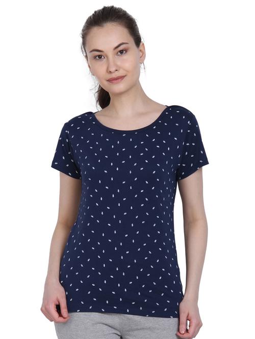 round neck printed tee - 17834426 - Very Small Image - 1