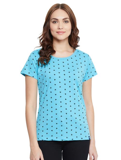 round neck printed tee - 17834430 - Very Small Image - 1