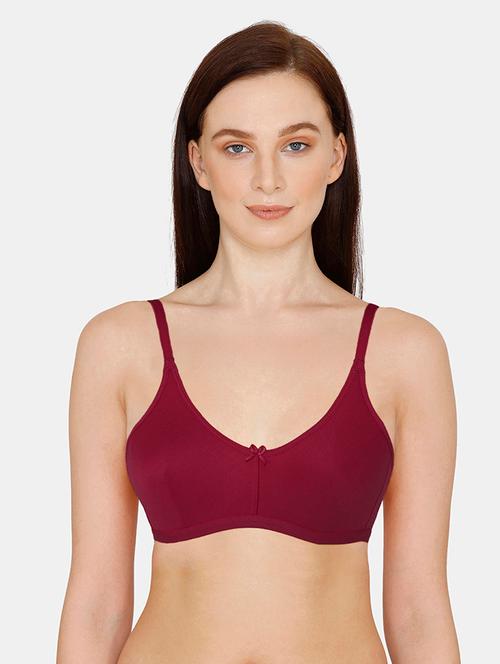 maroon solid t-shirt bra - 17834732 - Very Small Image - 1