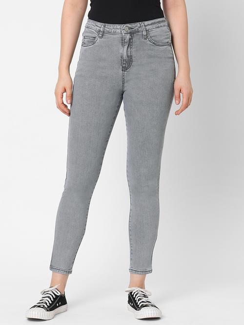 high rise stone washed jean - 17835116 - Very Small Image - 1
