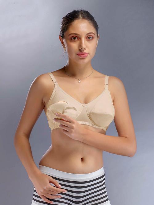 gold cotton bra - 17835447 - Very Small Image - 1
