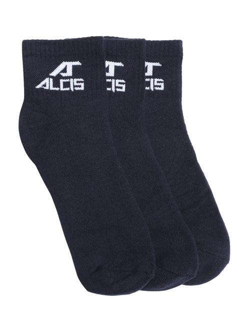 navy blue cotton ankle length sock - 17835608 - Very Small Image - 1