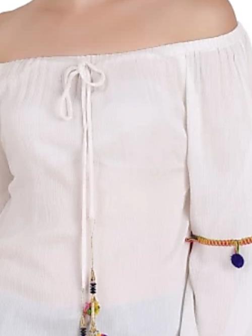 white cotton top - 17835949 - Very Small Image - 1