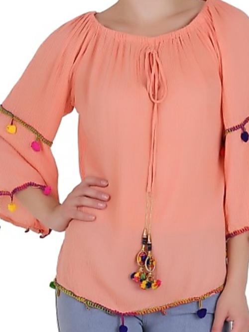 orange cotton top - 17835952 - Very Small Image - 1