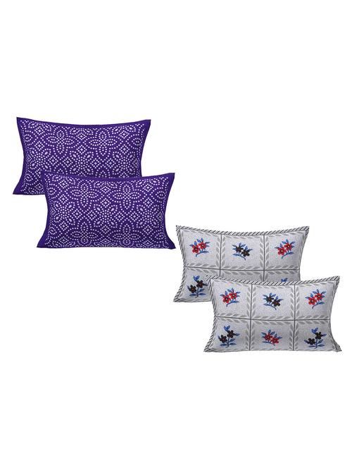 kariba 100% cotton printed pillow cover 2 set(4 pieces) - 17835964 - Very Small Image - 1