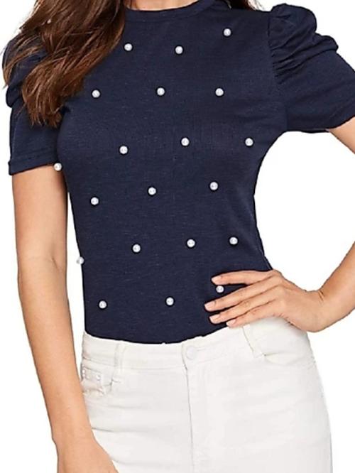 blue cotton top - 17836005 - Very Small Image - 1