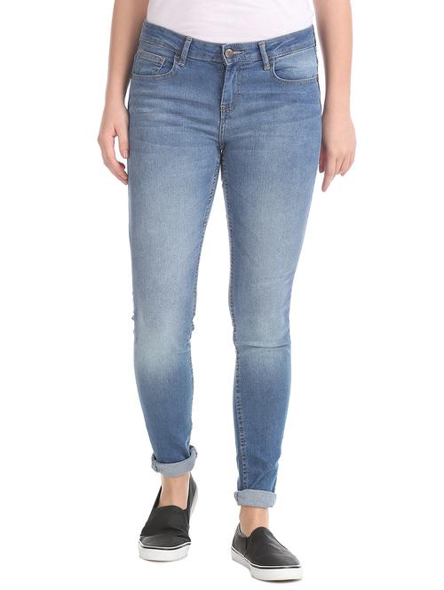 mid rise stone washed jeans - 17836124 - Very Small Image - 1
