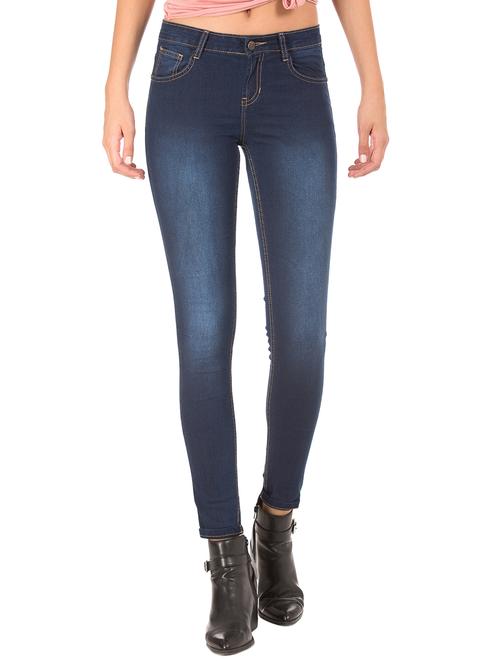 mid rise stone washed denim jeans - 17836132 - Very Small Image - 1