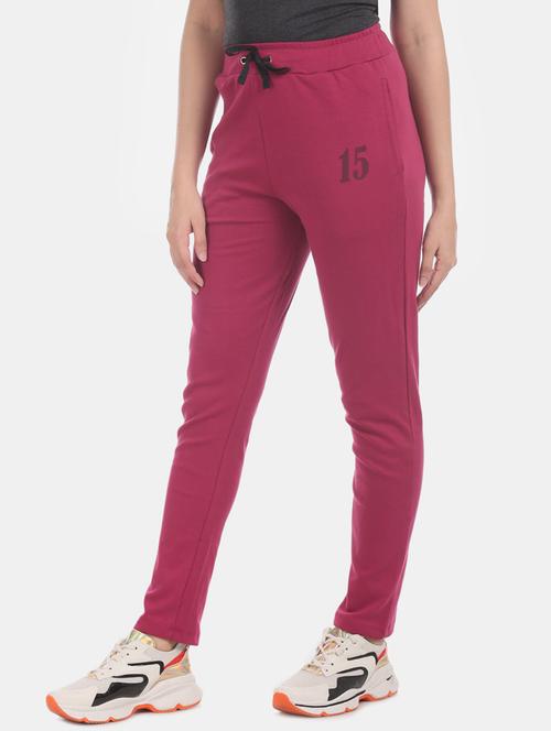 drawstring waist solid track pant - 17836261 - Very Small Image - 1