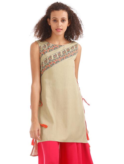printed straight kurta - 17836535 - Very Small Image - 1