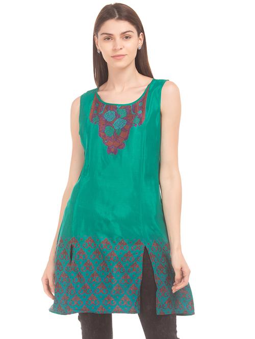 printed straight kurta - 17836569 - Very Small Image - 1