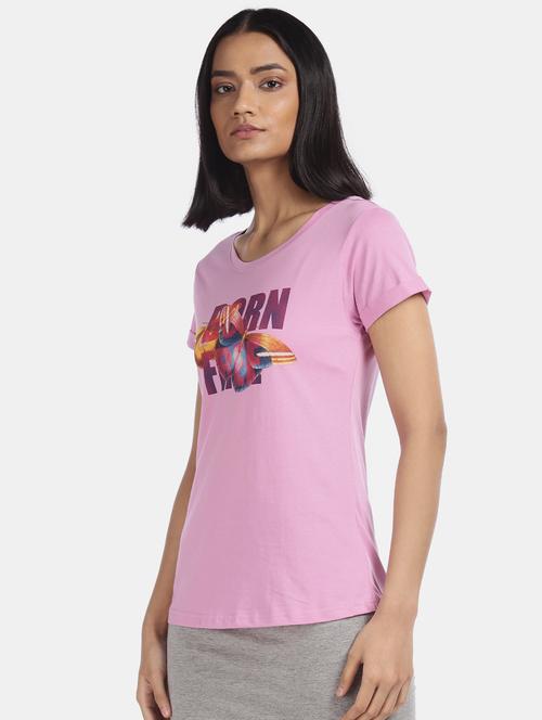 pink cotton regular tshirt - 17836592 - Very Small Image - 1
