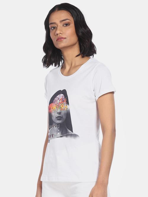 round neck graphic tee - 17836629 - Very Small Image - 1