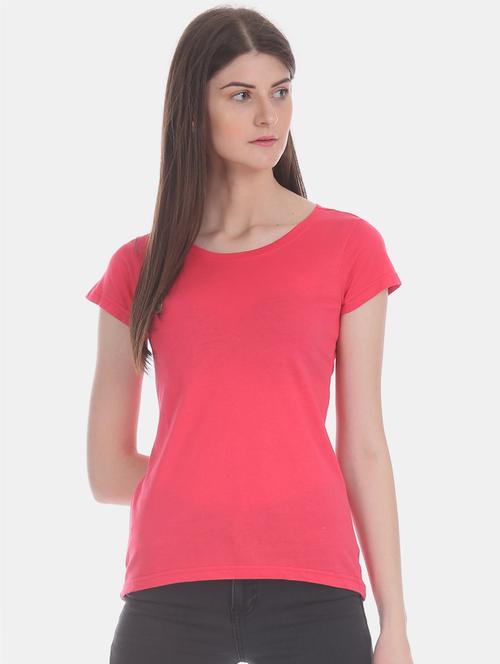 round neck solid tee - 17836684 - Very Small Image - 1
