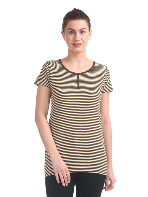 round neck striped tee - 17836717 - Very Small Image - 1