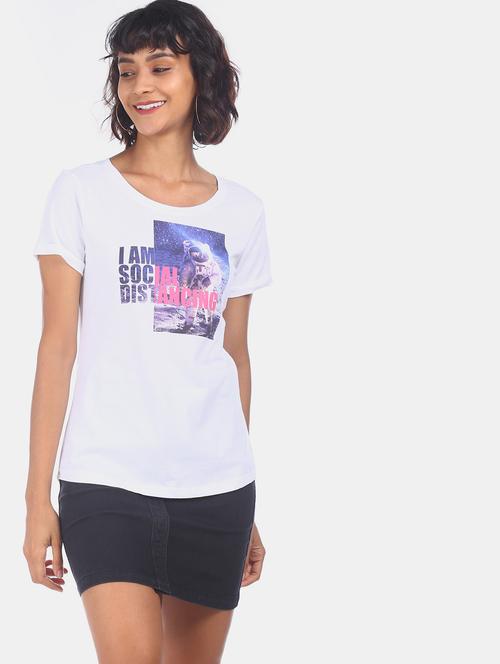 round neck graphic tee - 17836792 - Very Small Image - 1