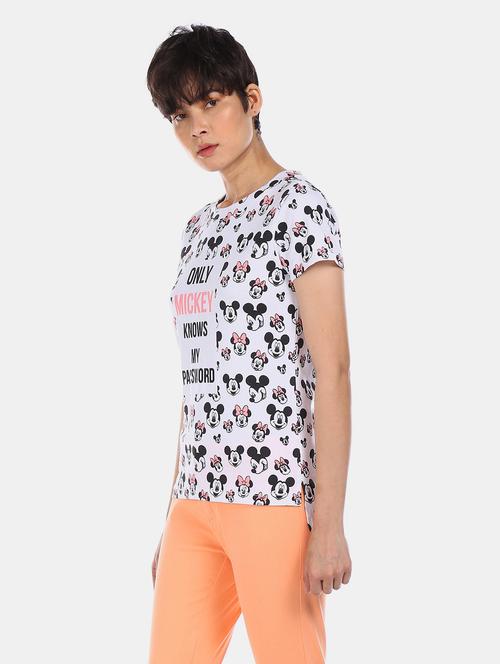 round neck printed tee - 17836800 - Very Small Image - 1