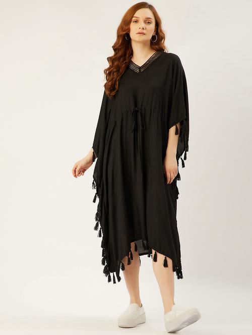 tassel embellished tent dress - 17837054 - Very Small Image - 1