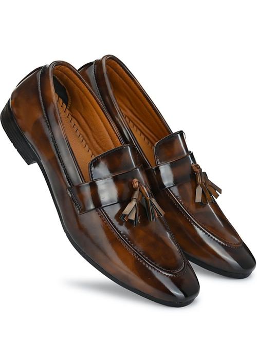 quality brown party wear shoes - 17837155 - Very Small Image - 1