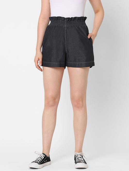 high rise denim short - 17837656 - Very Small Image - 1
