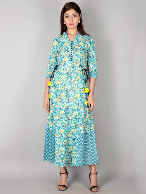 floral a-line kurta - 17838033 - Very Small Image - 1